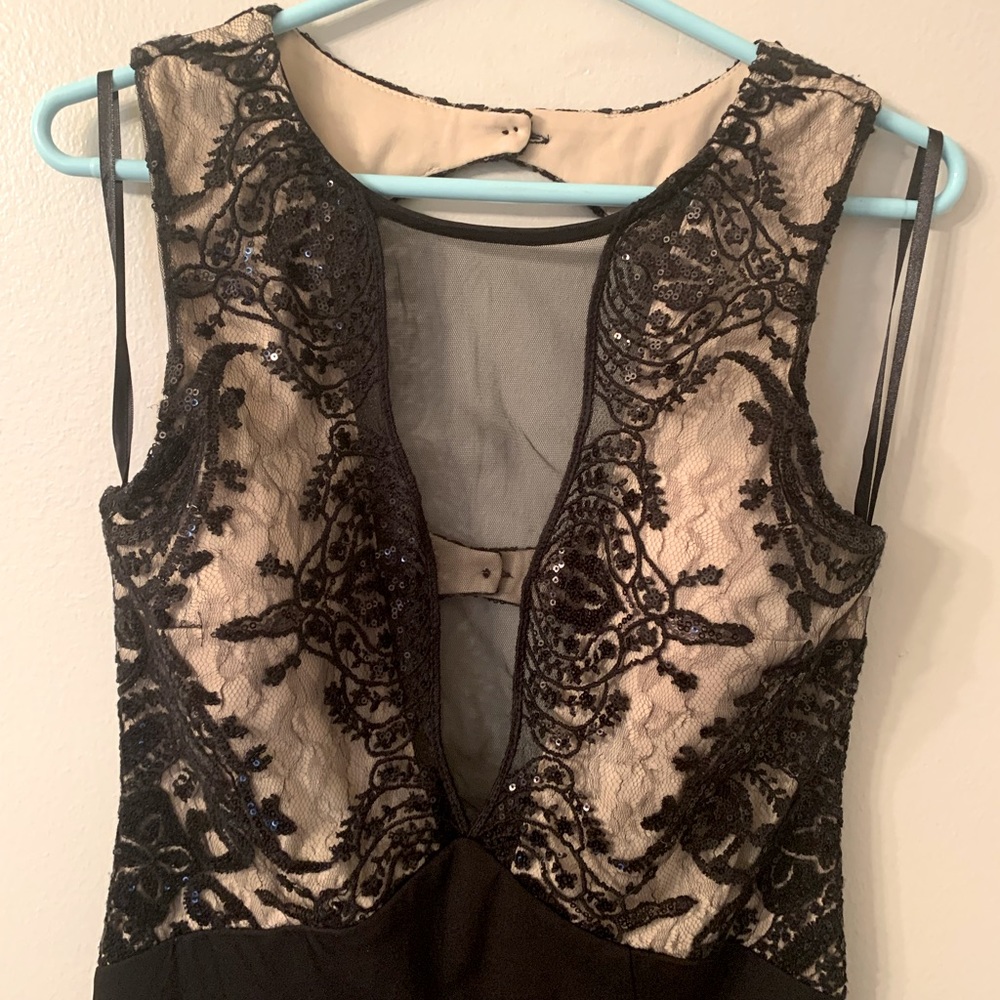 Black and sheer Evening gown